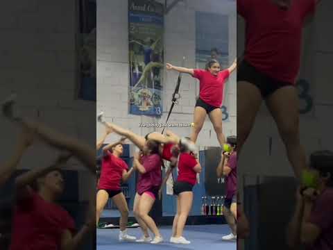 Pyramid down! #performancecheer #cheer #cheerleading #cheerleader #school #dance #allstar #fails thumbnail