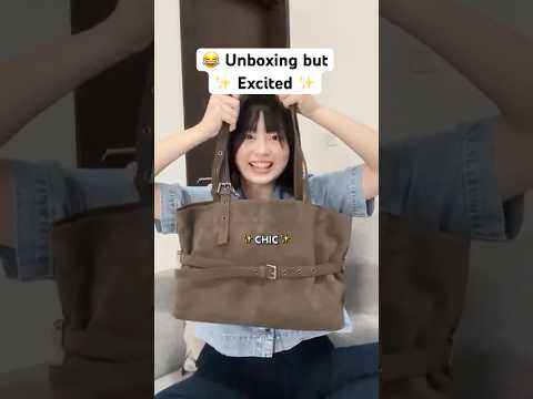 The sound effects I make when excited ? Gift from @samoondoh ! ? #unboxing #bag #fashion #ootd ​⁠ thumbnail