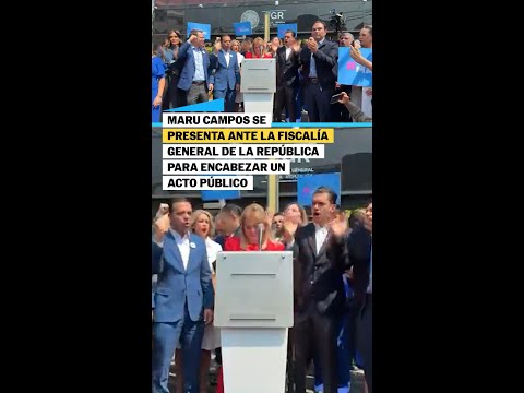 MARU CAMPOS acude a la FISCALÍA GENERAL y encabeza un ACTO POLÍTICO con la OPOSICIÓN #shorts thumbnail