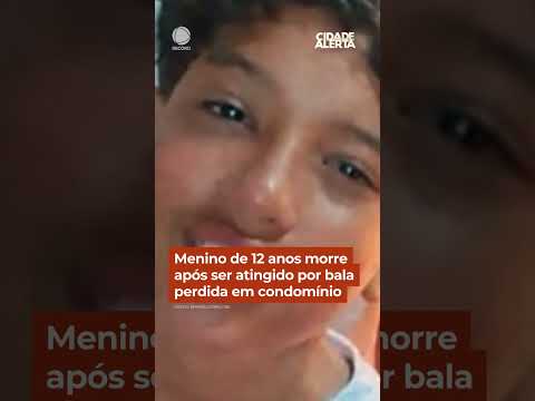 Menino de 12 anos morre após ser atingido por bala perdida em condomínio #Shorts #CidadeAlerta thumbnail