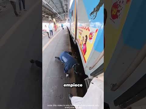 ¿Te atreverías a saltar? Un agente rescata una bufanda de las vías 🚆🙏 #hero #viral #shorts thumbnail