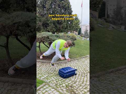 POV; UÇAK BAGAJI GÖREVLİSİ! #emreuzunboy #funny #shorts thumbnail