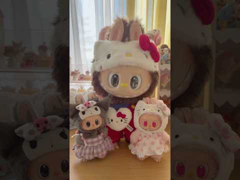 Tag a Hello Kitty Lover! Sanrio Labubu x Hello Kitty Vinyl Plush doll #labubu #hellokitty thumbnail