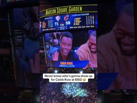 MSG's celeb row is always elite ?‍? thumbnail