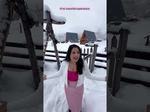 My First Snowfall Experience in Mestia, Georgia thumbnail