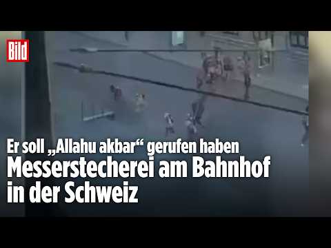 Er soll dabei „Allahu akbar“ gerufen haben: Mann sticht auf mehrere Menschen ein thumbnail