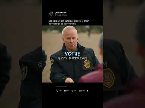 Ces policiers ont pris le chien d’assistance d’une femme #film #shorts thumbnail