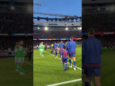 Guard of honor for the La Liga champions! Thanks, @RealBetis!? #shorts #fcbarcelona thumbnail