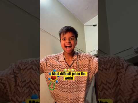 Most difficult job in the world??? #shorts #trending #comedy #funny thumbnail