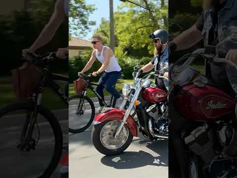 Biker Stops a Thief in the Most Unexpected Way 🏍️😳 thumbnail