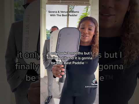 Serena Williams with @thebestpaddle in #pickleball #jamiefoxx #tennis thumbnail