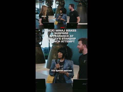 Nicki Minaj makes surprise appearance at SpaceX's Starship launch attempt thumbnail