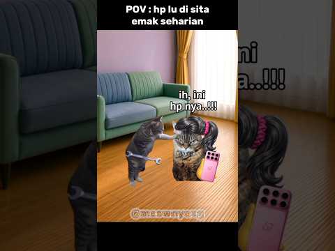 ketika seharian tanpa hp 🗿 #komedi #lucu #memes #cat #kucinglucu #trending thumbnail