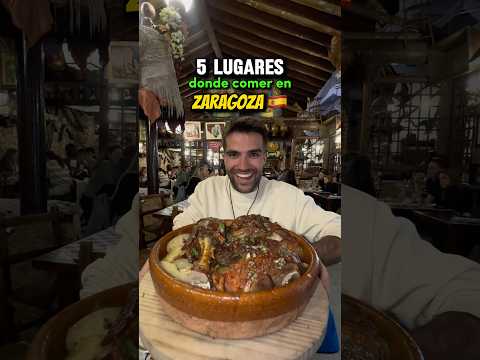 5 restaurantes donde comer en Zaragoza 🇪🇸🥓🍴#zaragoza #comida #españa thumbnail
