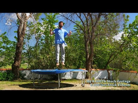 8 000'inci Stock Videom / my 8.000th stock footage. jumping on trampoline thumbnail