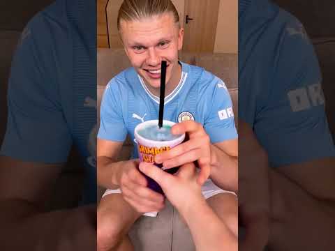 How to make the best refreshing BLUE SODA for your Haaland?😅❤️🥤#football  #Haaland thumbnail