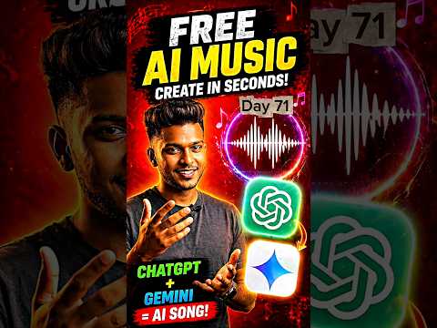 Free AI Se Song Banao ? | ChatGPT + Gemini Full Process (No Copyright!) Day 71 #mission1mwithyou thumbnail