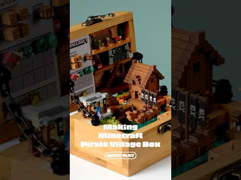 I made a tiny Minecraft Pirate Village Box 🏴‍☠️ thumbnail
