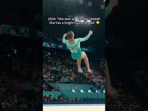 I wonder if she'll even make the next Olympics now😢 #gymnastics #sports #banned thumbnail