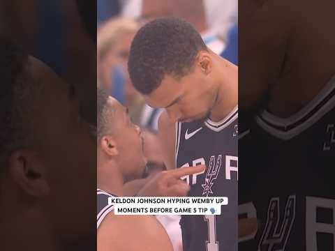 Incredible moment between Spurs teammates Keldon Johnson and Victor Wembanyama 🤝 😤 thumbnail