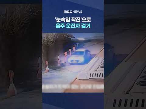 '눈속임 작전'으로 음주 운전자 검거 #Shorts (MBC뉴스) thumbnail