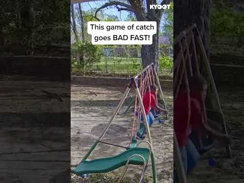 He did NOT see that fail coming! ? #fail #swings #playground #shorts thumbnail