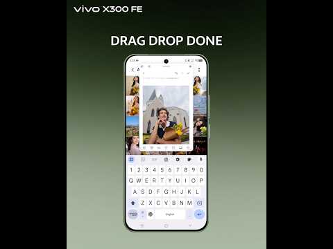 With simple drag-and-drop, multitasking feels effortless on the vivo X300FE. Buy now! thumbnail