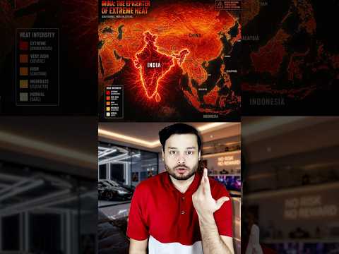 60 Degree Celsius HEAT Coming For India? India is The Hottest With Extreme Heatwaves #shorts thumbnail