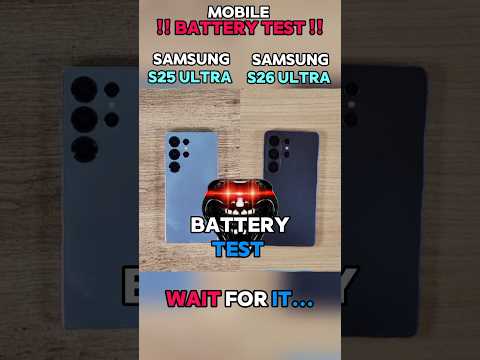 ⚡☠️ SAMSUNG S25 ULTRA VS SAMSUNG S26 ULTRA BATTERY TEST!! thumbnail