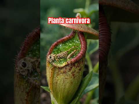 Será que a planta carnívora vai derreter o grilo?!😱 #shorts thumbnail