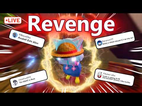 REVENGE LIVE!🔴Animating your MINECRAFT AXOLOTL ideas! thumbnail