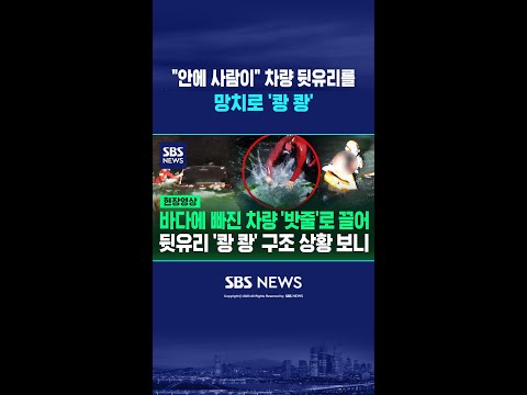 "안에 사람이" 잠기는 차량 뒷유리를 망치로 '쾅 쾅' #shorts thumbnail
