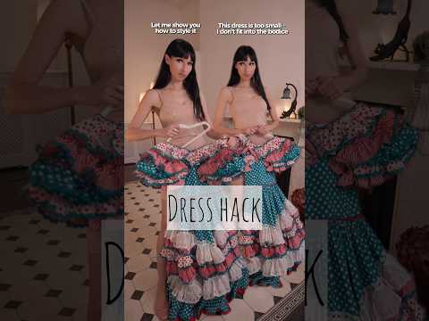 Easy dress hack - do you like it? #shorts thumbnail