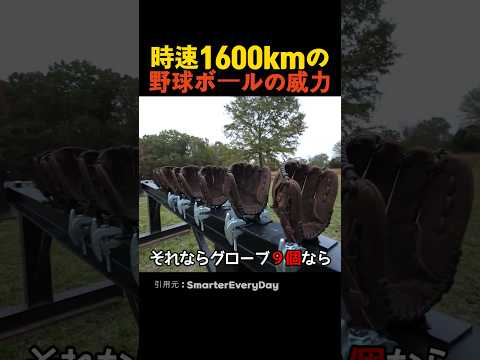 時速1600kmの野球ボールの威力 thumbnail