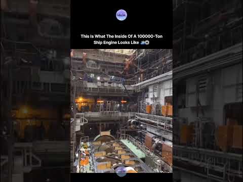 This Is What The Inside Of A 100000-TonShip Engine Looks Like 😍 thumbnail
