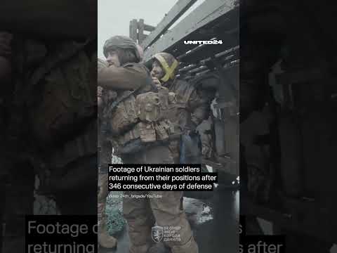 Ukrainian Soldiers Returning From Their Positions After 346 Consecutive Days of Defense thumbnail