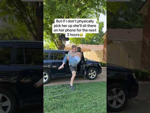She won't leave the car without being carried #relationships thumbnail