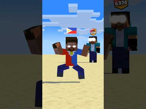 Funny Dance - Herobrine Different Countries #shorts #minecraft #anime thumbnail