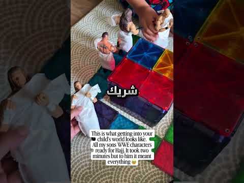 استغل ابنها لعبة مصارعة بطريقة مختلفة !! #youtubeshorts thumbnail
