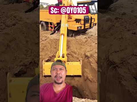 Garuk garuk excavator!!? #comedy #shorts #reactions thumbnail