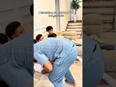 Le BONJOUR à évoluer dis donc 😂😂 #funny #family #humour #kids #drole thumbnail