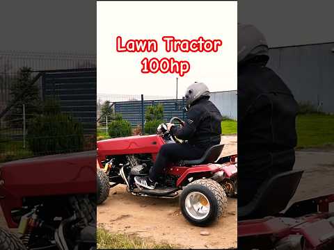 Crazy Lawn Tractor 100hp   #automobile #lawntractor #atvmudding #fast #offroad #homemade #gokart thumbnail