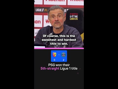 "The sweetest and hardest” - Luis Enrique reflects on #PSG’s #Ligue1 triumph! ? #ParisSaintGermain thumbnail