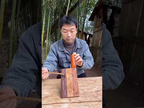 दादी के लिए हाथ से बनाया knife ?~ wood toy-woodworking art skill wood / hand crafts #shorts thumbnail