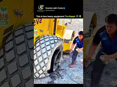 Massive Tire Repair on Heavy Machinery ?? | Satisfying Engineering Skills thumbnail
