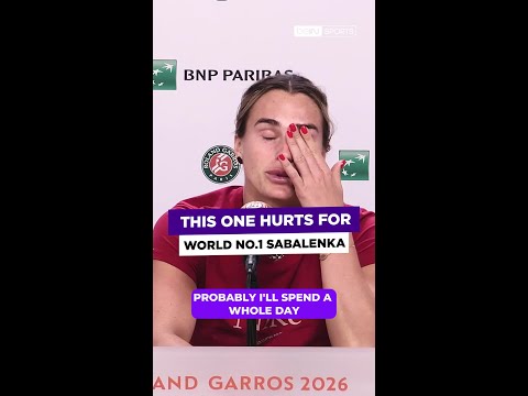 "Just wanna quit tennis right now" 💔 #beINSPORTS #beINRolandGarros #RolandGarros #shorts thumbnail