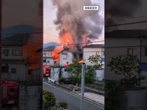 木造2階建てのアパートなどが焼ける火事(奈良市南永井町）#読売テレビニュース thumbnail