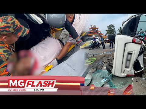 Pemandu Kereta Tersepit Terbabit Nahas Dengan Treler #MGFlash thumbnail