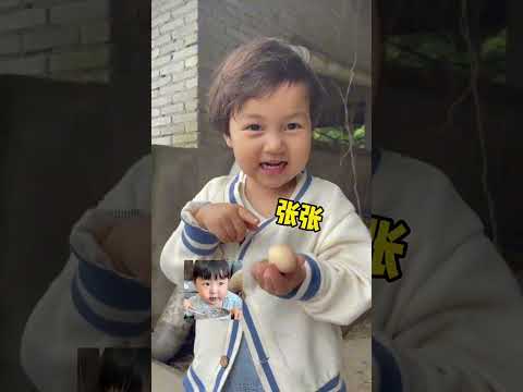 鸡：无语… 张张：我做错了什么？#搞笑 #萌娃 #孩子就是拿来玩的 thumbnail
