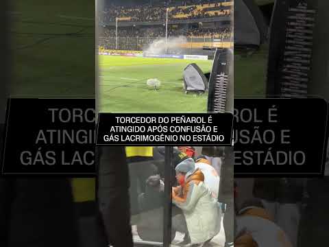 TORCEDOR DO PEÑAROL É ATINGIDO! #shorts thumbnail